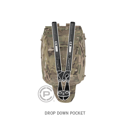 Crye Precision Pack Zip-On Panel Maritime